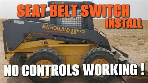 new holland skid steer seat safety switch|skid steer seat switch repair.